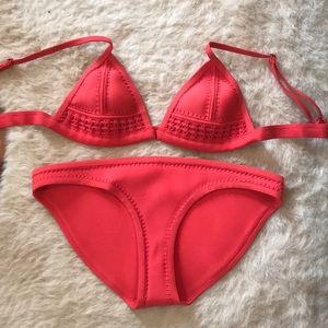 Red Triangl bikini size small bottoms and top